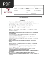 Prova História 4b 7 Ano 2014