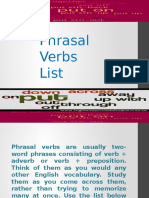 Phra Sal Verbs List