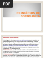 Sociologia - PRINCPIOS DE SOCIOLOGIA