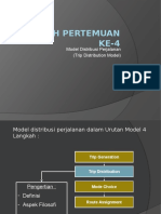 Model Distribusi Perjalanan