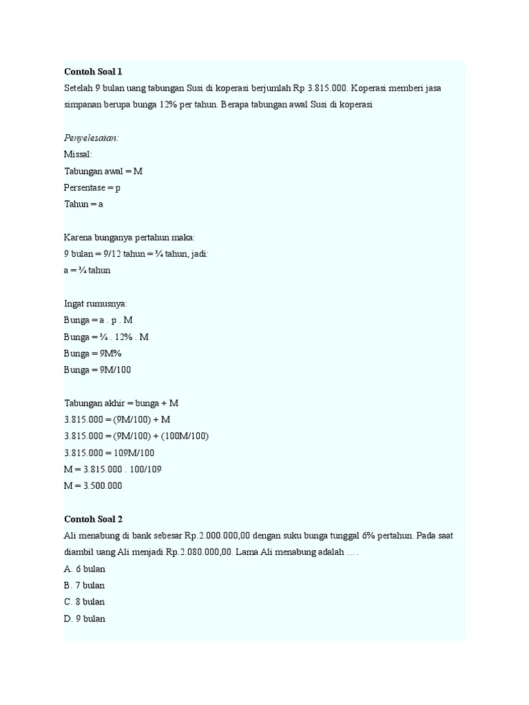 Matematika Bunga Pertumbuhan Dan Peluruhan