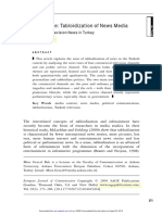 Bek, M. G. (2004) - Research Note. Tabloidization of News Media. Turkey PDF