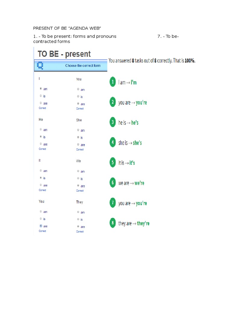 Present of Be | PDF