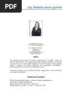 Formato Hoja de Vida Natalia