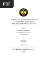 Download Sintesis dan Karakterisasi Edible Film Dari Pati Kulit Pisang Dengan Penambahan Lilin Lebah Beeswax by Malicha Inayatika SN327211689 doc pdf