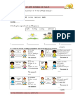 Evaluation of Third Grade English