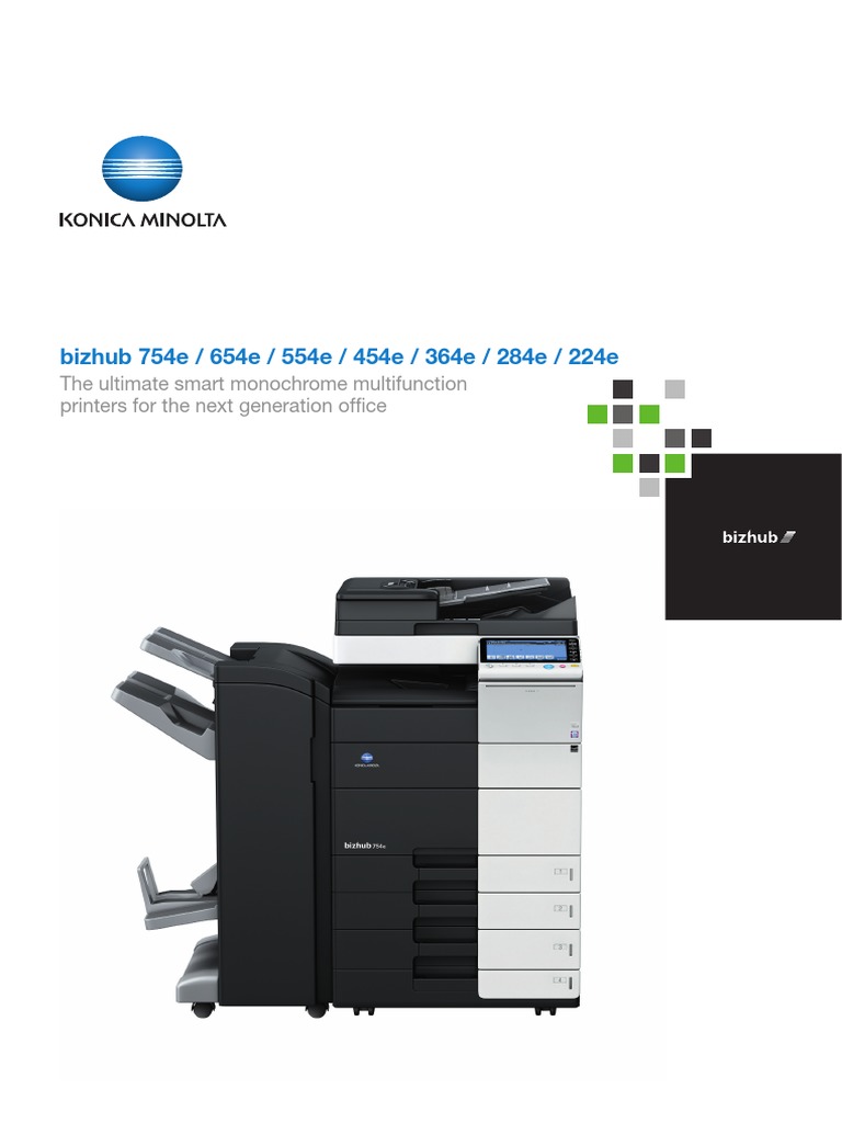 bizhub brochures-754e--554e-554e-454e-364e-284e-224e | Image Scanner | Fax