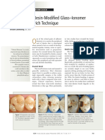 Clinical: Return To The Resin-Modified Glass-Ionomer Cement Sandwich Technique