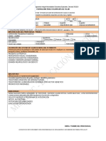 Formulario Unico Valoracion de Salud 2010