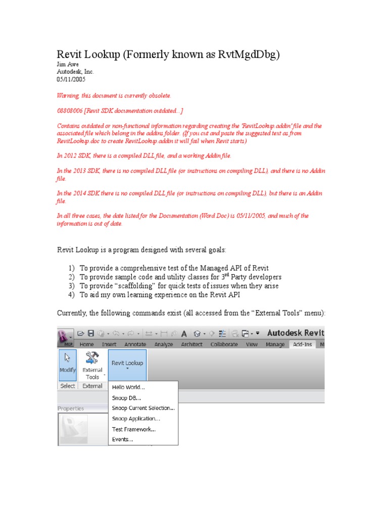 Revit Lookup | PDF | Autodesk Revit | Windows Vista