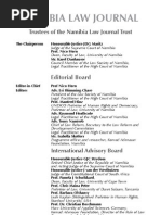 Namibia Law Journal vol 1 issue 1