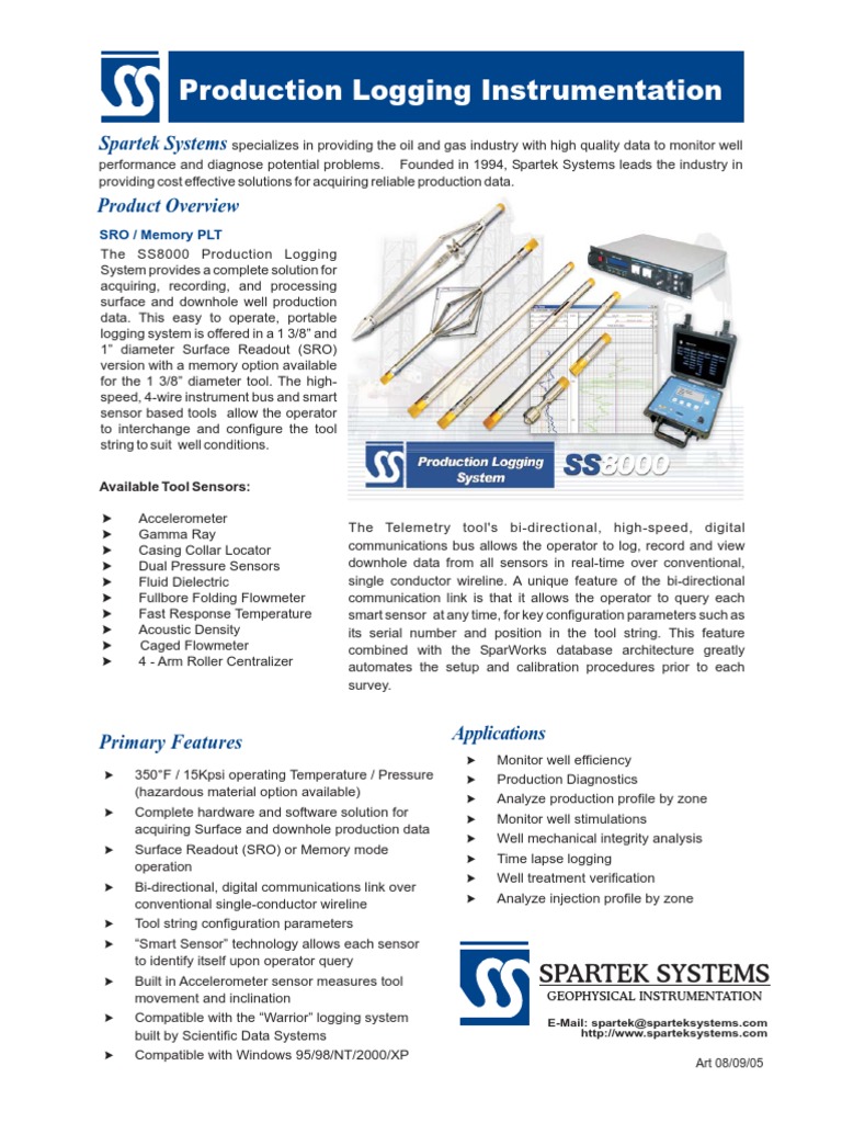 Production Logging Solutions Overview | PDF | Flow Measurement ...