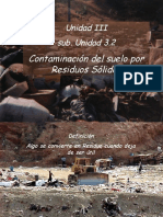 Contaminación suelo residuos