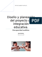 Diseño y Planeación Del Proyecto de Intervención Educativa