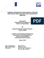 Hishway Embankment Constructed On Soft Soil Stone Columns With Geosynthetic