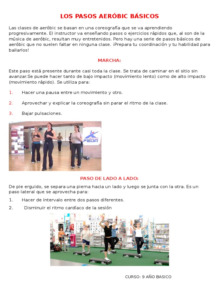 Los Pasos Aeróbic Básicos Pdf