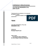 Determinación resistencia compresión cilindros tempranas esclerómetro