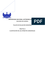 Evaluación sensorial de alimentos y bebidas