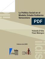 La Política Social en El Modelo Estado_Gobierno Venezolano