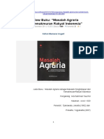 Agraria Dan Kemakmuran Bangsa Review Buk PDF