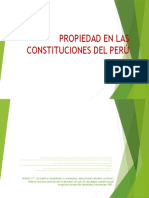 Propiedad en Las Constituciones Del Perú