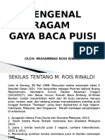 Ragam Pembacaan Puisi