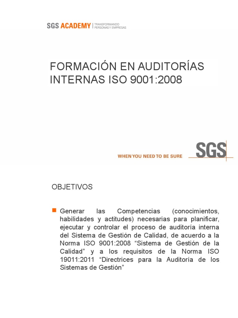 Alcance de Auditoría Interna ISO 9001 | PDF | Gestión de la calidad ...