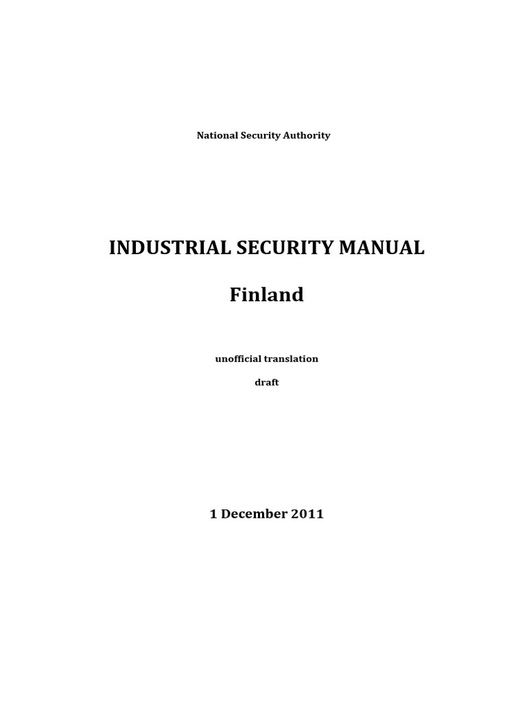 Industrial Security Manual | Classified Information | Security Clearance