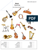 Music Instruments sheet