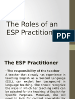 The Roles of An ESP Practitioner