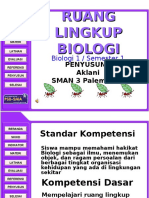 RUANG - LINGKUP - BIO Kelas 10