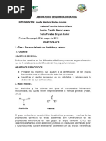 Laboratorio Aldehidos y Cetonas