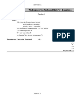 WA Engineering Technical Note 12 - Equations