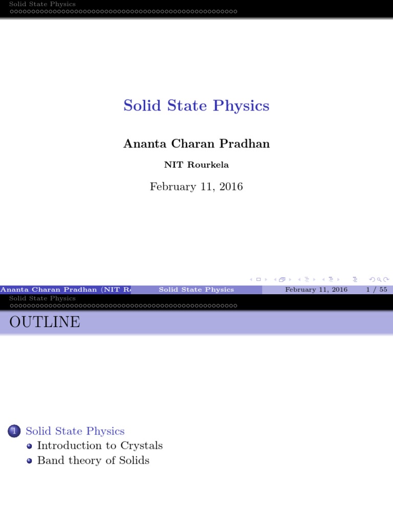Solid Stae PDF | PDF | Electrical Resistivity And Conductivity | Ionic ...