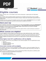 161010 Eligible Course List Fact Sheet 0