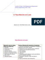 Lecture 4. Pipes Materials and Loads1 PDF