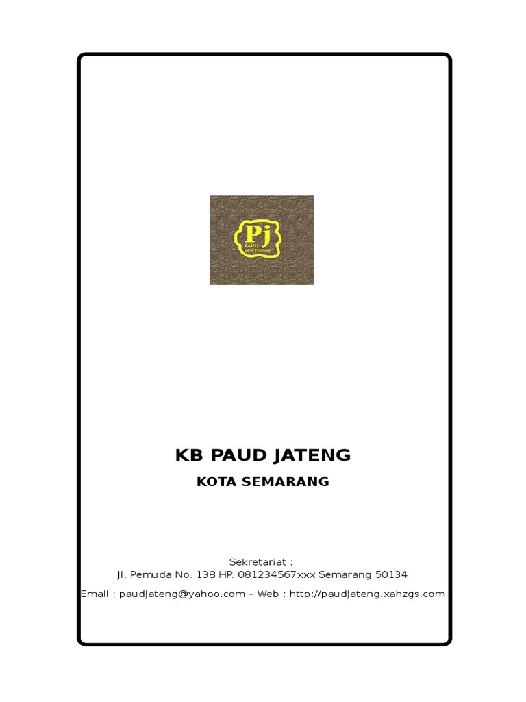 Contoh Proposal Permohonan Akreditasi Paud