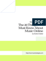 The 20 Things You Must Know About Music Online