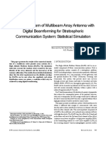 Radiation Pattern of Multibeam Array Antenna With Digital Beamforming For Stratospheric Communication System: Statistical Simulation