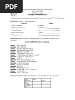 Special Examination - 1st Grade English 37