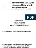 Drinking Water Contaminants, Gene Polymorphisms, and Fetal Growth