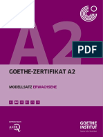 Goethe-Zertifikat A2 Modellsatz Erwachsene