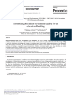 Determining The Indoor Environment Quality For An Educational Building