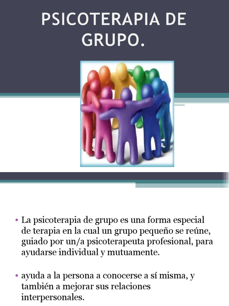 Exposicion Psicoterapia de Grupo Psicoterapia Psicoanálisis