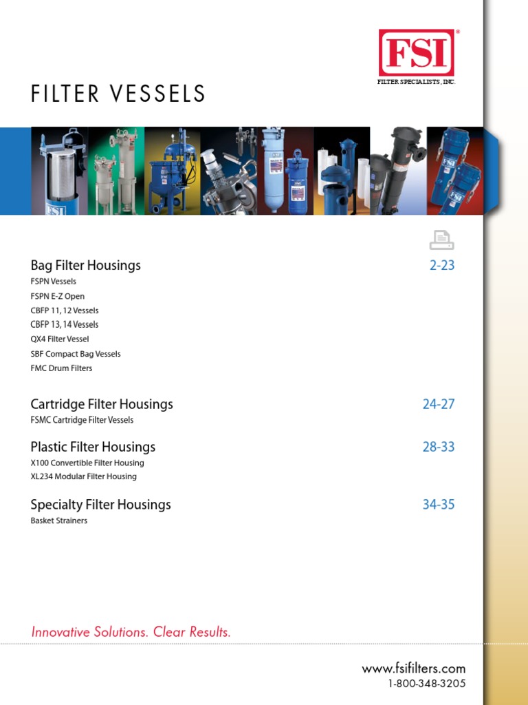 Fsi Catalog Filter Vessels | PDF | Pipe (Fluid Conveyance) | Mechanical ...