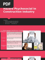 Hazard Psychosocial in Construction Industry