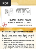 Macam-Macam Ruang Bakar Motor Diesel