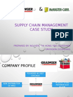 Supply Chain Management Case Study: Prepared By: Nguyen, Thi Hong Yen (S1055449) ERICKSON (S1055440)