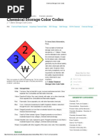 Color-Coded Chemical Storage Guide | PDF