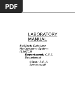 DBMS Lab Manual 2